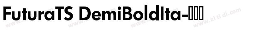 FuturaTS DemiBoldIta字体转换
